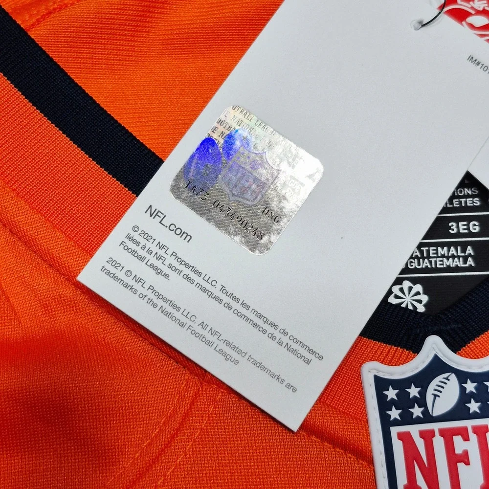 Russell Wilson Denver Broncos Nike Football Game Jersey Orange Men's Size 3XL